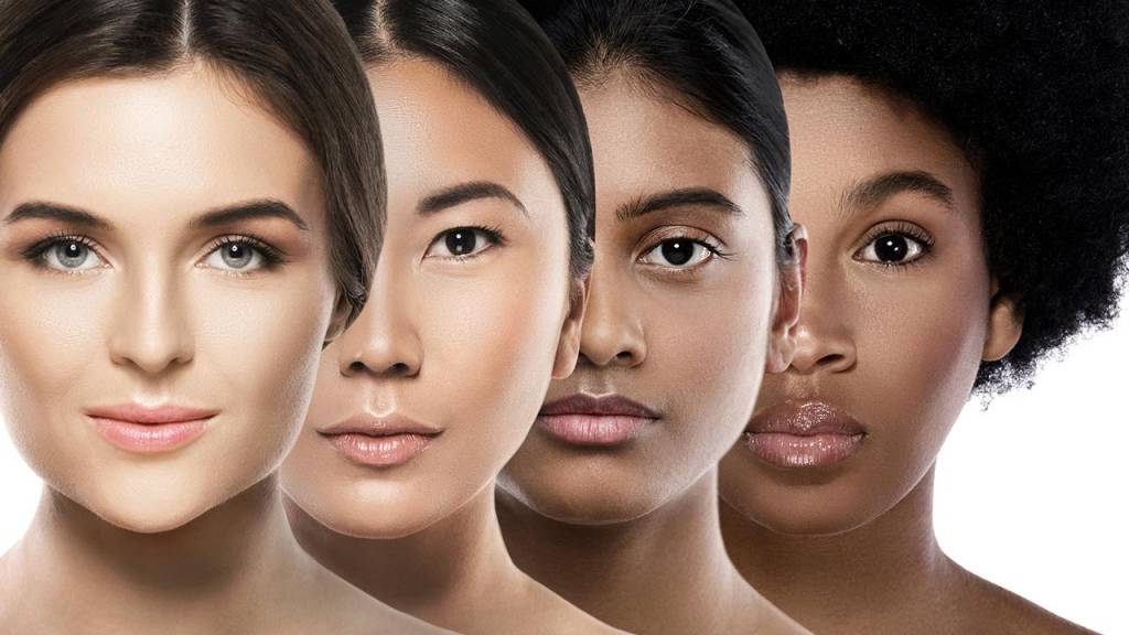 various female ethnicities after anti-aging treatment